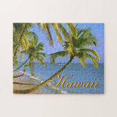 Hawaiian Palm Trees exotische reiskunst Legpuzzel (Horizontaal)