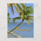 Hawaiian Palm Trees Script Briefkaarten (Voorkant)
