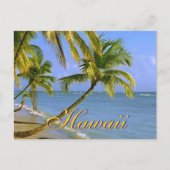 Hawaiian Palm Trees Script Briefkaarten (Voorkant)
