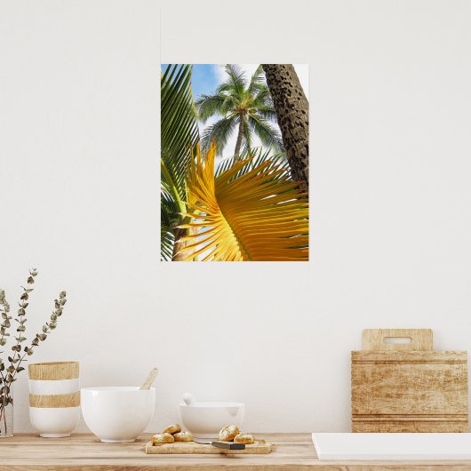 Hawaiian Palms Poster (Keuken)