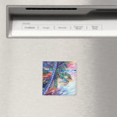 Hawaiian Paradise Coconut Palm Kauai Magneet (Insitu (Vaatwasser))