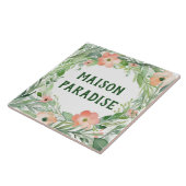 Hawaiian Paradise Custom House Naam Bord Sign Tegeltje (Zijkant)