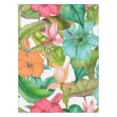 Hawaiian Paradise Hibiscus Floral Pattern Tafelkleed (Voorkant)