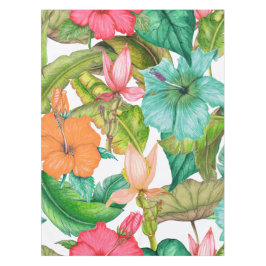 Hawaiian Paradise Hibiscus Floral Pattern Tafelkleed