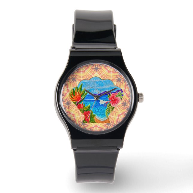 Hawaiian Paradise Horloge (Voorkant)