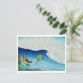 Hawaiian Paradise Mermaid Briefkaart (Staand voorkant)