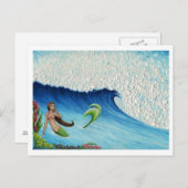 Hawaiian Paradise Mermaid Briefkaart (Voorkant / Achterkant)
