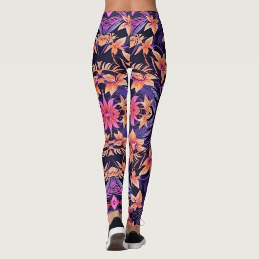 Hawaiian Paradise Pattern Leggings (Achterkant)