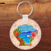 Hawaiian Paradise Sleutelhanger (Achterkant)
