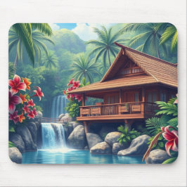Hawaiian Paradise Tropical Bungalow Muismat