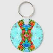 Hawaiian Paradise Twice (Blauw) Sleutelhanger (Achterkant)