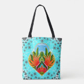 Hawaiian Paradise Twice (Blauw) Tote Bag (Achterkant)