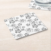 Hawaiian Pattern Adult Coloring Paper Onderzetter (Schuin)