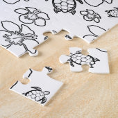 Hawaiian Pattern Adult Coloring Puzzle Legpuzzel (Zijkant)