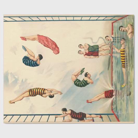 Hawaiian Pearl duiker mannelijk circus Cadeaupapier (Vlak)