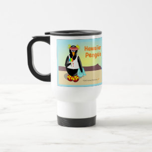 Hawaiian Penguin Travel Mug Reisbeker