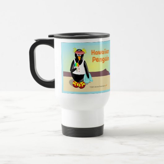 Hawaiian Penguin Travel Mug Reisbeker (Links)