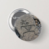 Hawaiian Petroglyph - Button (Voorkant /achterkant)