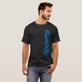 Hawaiian Petroglyph Canoe Paddler Tribal T shirt (Voorkant volledig)