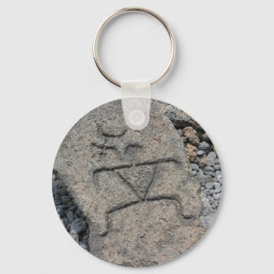 Hawaiian Petroglyph - Sleutelhanger