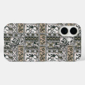 Hawaiian Petroglyph Tapa doek telefoonhoesje Case-Mate iPhone Case (Achterkant (horizontaal))