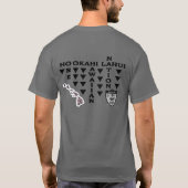 Hawaiian pidgin, een gemene buikshirt t-shirt (Achterkant)