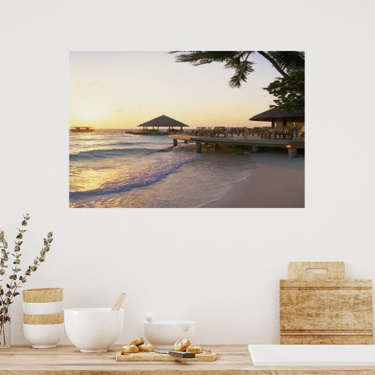 Hawaiian Pier Poster (Keuken)