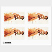 Hawaiian Pin Up Rechthoekige Sticker (Vel)