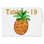 Hawaiian Pineappel Table Number (Voorkant Horizontaal)
