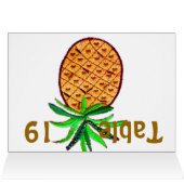 Hawaiian Pineappel Table Number (Binnen Horizontaal (Boven))