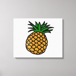Hawaiian Pineapple Canvas Afdruk