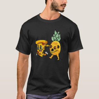 Hawaiian Pineapple Horror Pizza Zombie Grappig Hal T-shirt