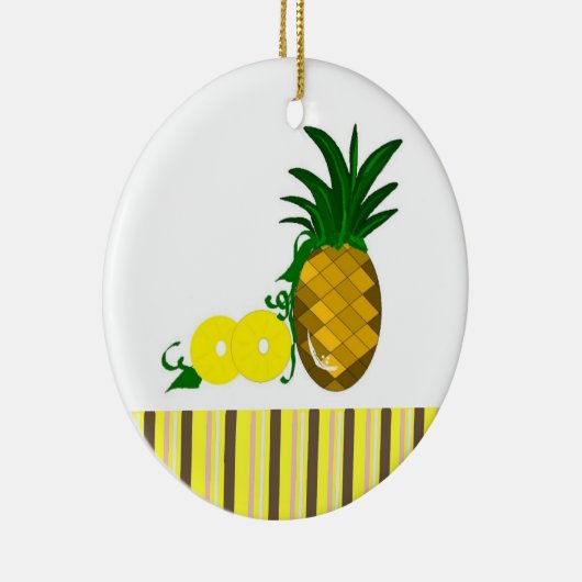 Hawaiian Pineapple Keramisch Ornament (Rechts)