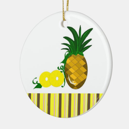 Hawaiian Pineapple Keramisch Ornament (Links)