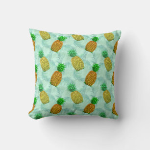 Hawaiian Pineapple Light Blue Kussen