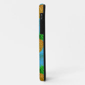 Hawaiian Pineapple Navy Blue Case-Mate iPhone Case (Achterkant/links)