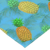 Hawaiian Pineapple Navy Blue Lange Tafelloper (Hoek)