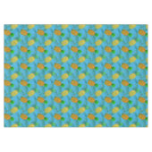 Hawaiian Pineapple Navy Blue Tafelkleed (Voorkant (Horizontaal))