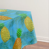 Hawaiian Pineapple Navy Blue Tafelkleed (Voorbeeld)
