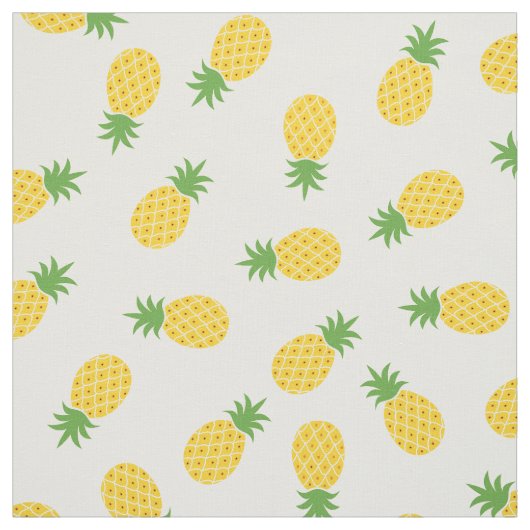 Hawaiian Pineapple Pattern Tropisch ontwerp Stof (Swatch)