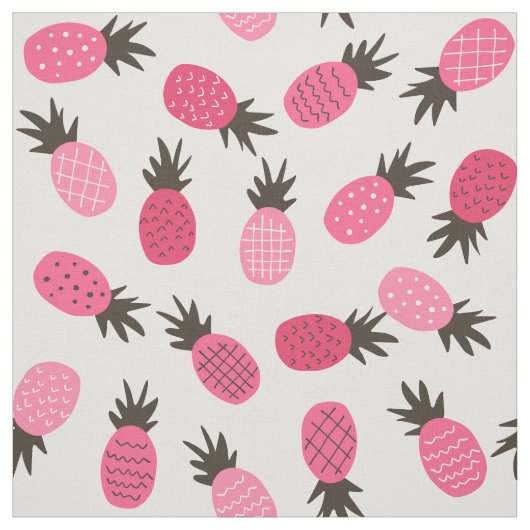 Hawaiian Pineapple Pattern Tropisch ontwerp Stof (Swatch)
