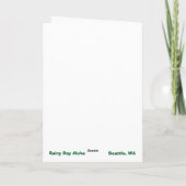 Hawaiian Pineapple Santa Hat-kerstkaart Feestdagen Kaart (Achterkant)