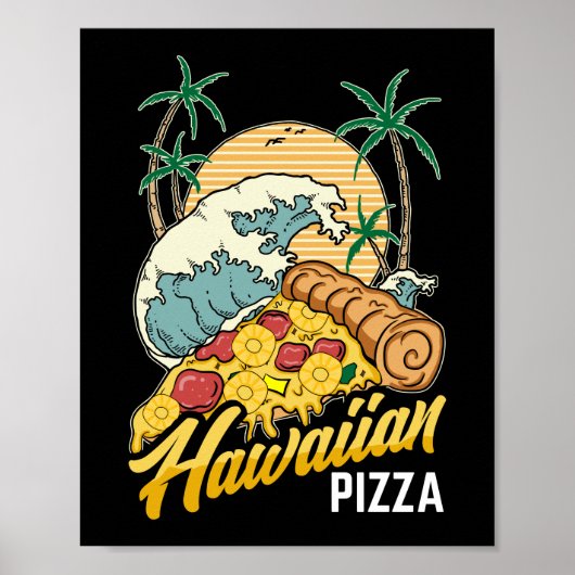 Hawaiian Pizza Poster (Voorkant)