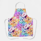 Hawaiian Plumeria Blossom Kitchen Apron Schort (Voorkant)