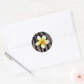 Hawaiian Plumeria bruiloft uitnodiging Stickers (Envelop)