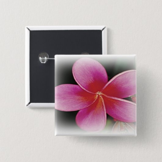 Hawaiian Plumeria Button (Voorkant /achterkant)