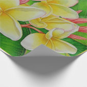 Hawaiian Plumeria Cadeaupapier (Hoek)