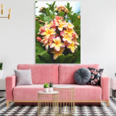 Hawaiian Plumeria Canvas Afdruk (Insitu (Woonkamer))
