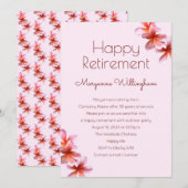 Hawaiian Plumeria drijft haar pensioneringspartij Kaart (Voorkant / Achterkant)