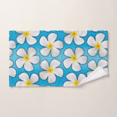 Hawaiian Plumeria Flowers op Blue Bad Handdoek (Handdoek)